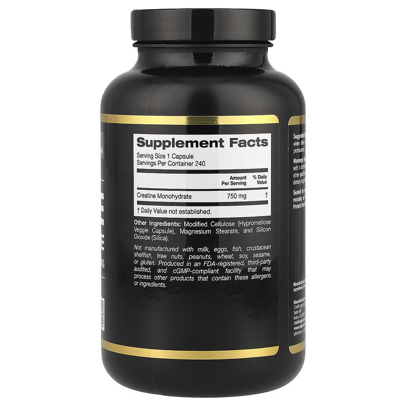 Sport, Creatine Monohydrate, 750 Mg, 240 Veggie Capsules