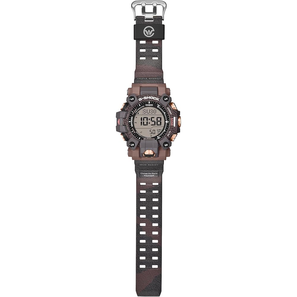 Casio G-Shock Mudman GW-9502KJ-8JR Men's Brown Solar Radio Wave Watch Eco-Friendly Materials
