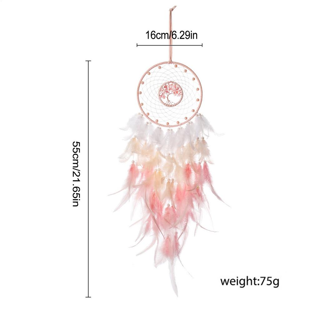 Dreamcatcher Pendant Handmade Dream Catcher Wall Decoration with Lucky Pendant Beads Wall Hangings Decor For Room Party Wedding