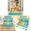 Wooden Montessori Shape Sorting Blocks With Color Recognition For Early Learning
