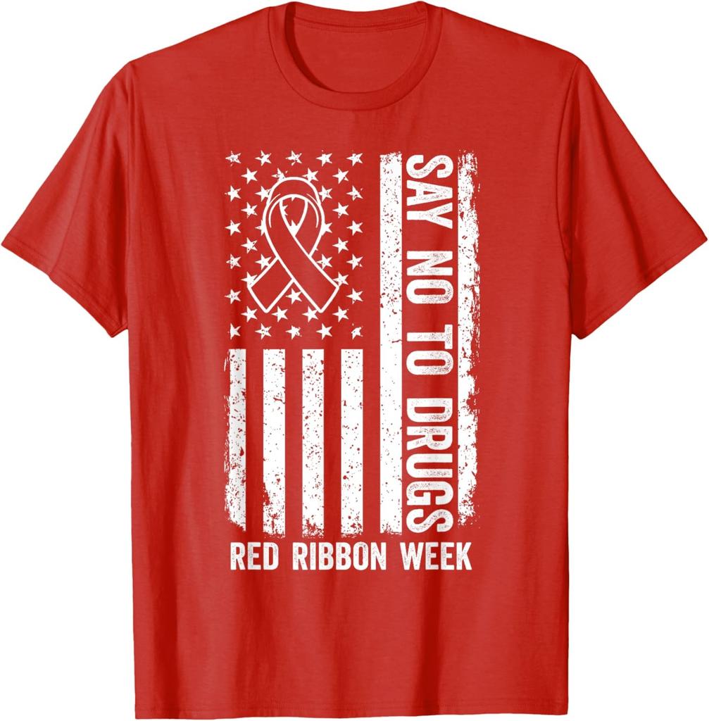 Red Ribbon Week We Wear Red Ribbon Awareness Unisex T-Shirt