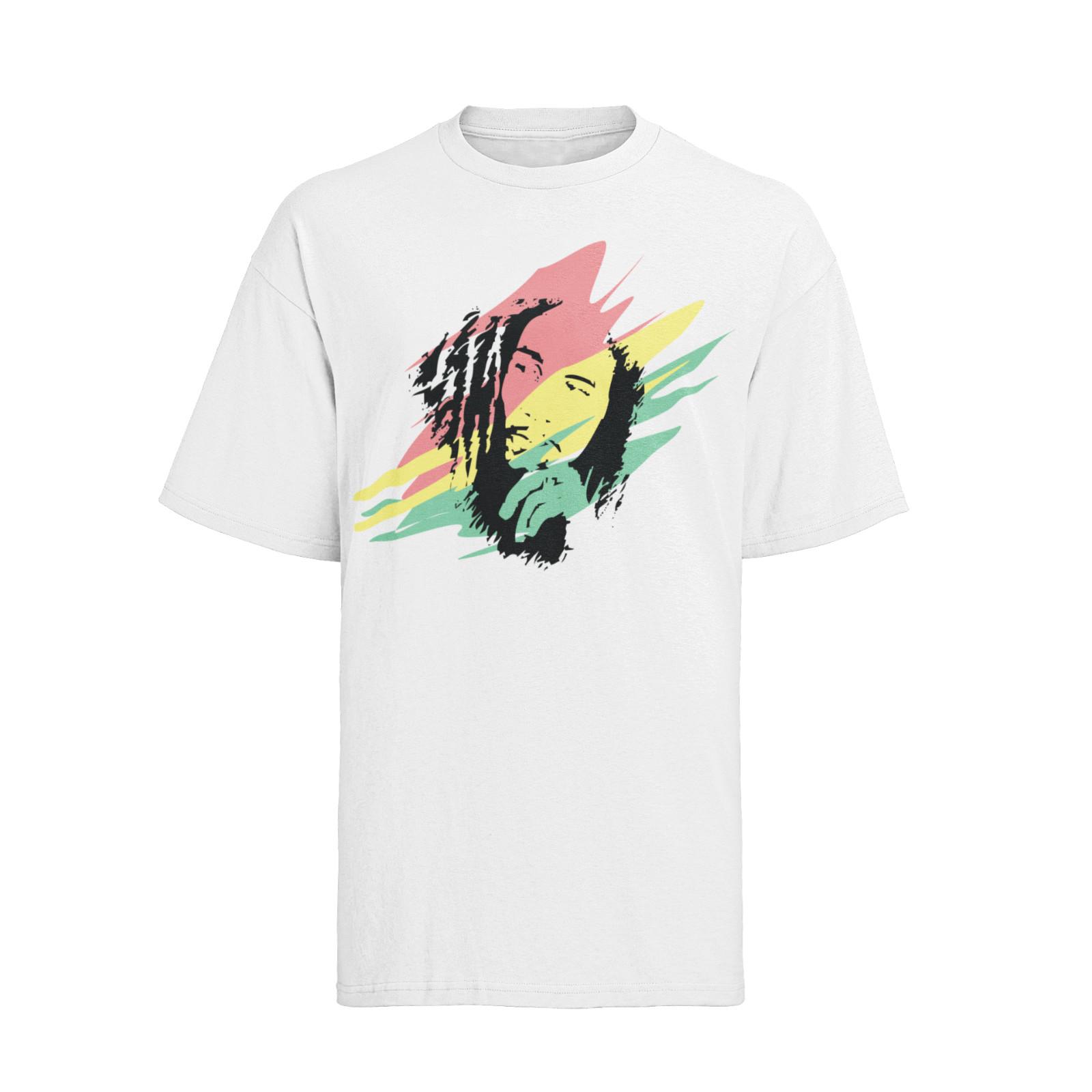 

Retro BOB MARLEY Rapper konzert 70s 80s 90s Damen T-Shirt Mens Womens Tees Top Bio-Baumwolle S