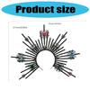 Steampunk Spiders Hair Hoop Dark Gothic Halloween Costume Spiked Headpiece Adjustable Artistic Punk Headbands