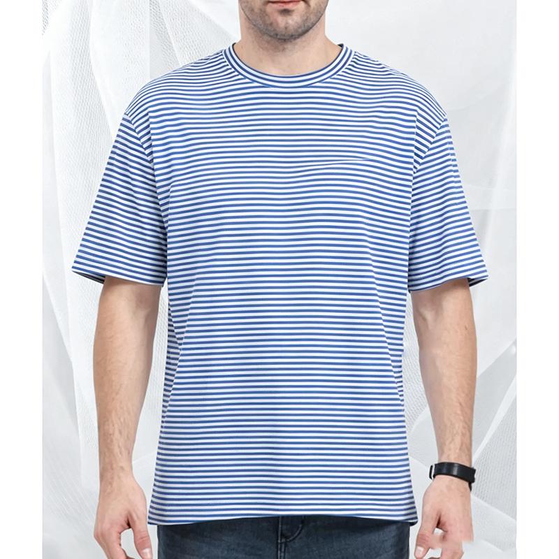Full Sublimation Striped Camouflage Waves Pattern T-shirt For Men Funny Geometric Patterns Short Sleeve T Shirts Summer Casual