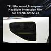 For XPENG G9 22-23 TPU Blackened,Transparent Headlight Protective Film, Headlight Protection,Film Modification