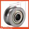 Fresh 100Pcs U Groove Bearing U624ZZ Carbon Steel Durable V Groove Ball Bearing Pulley For Rail Track Linear Motion Systems