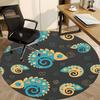 1pc Chameleon Pattern Office Round Area Rug, Indoor Mat Suitable For Office, Under Office Chairs Bedroom Living Room Home Decor, Room Deco