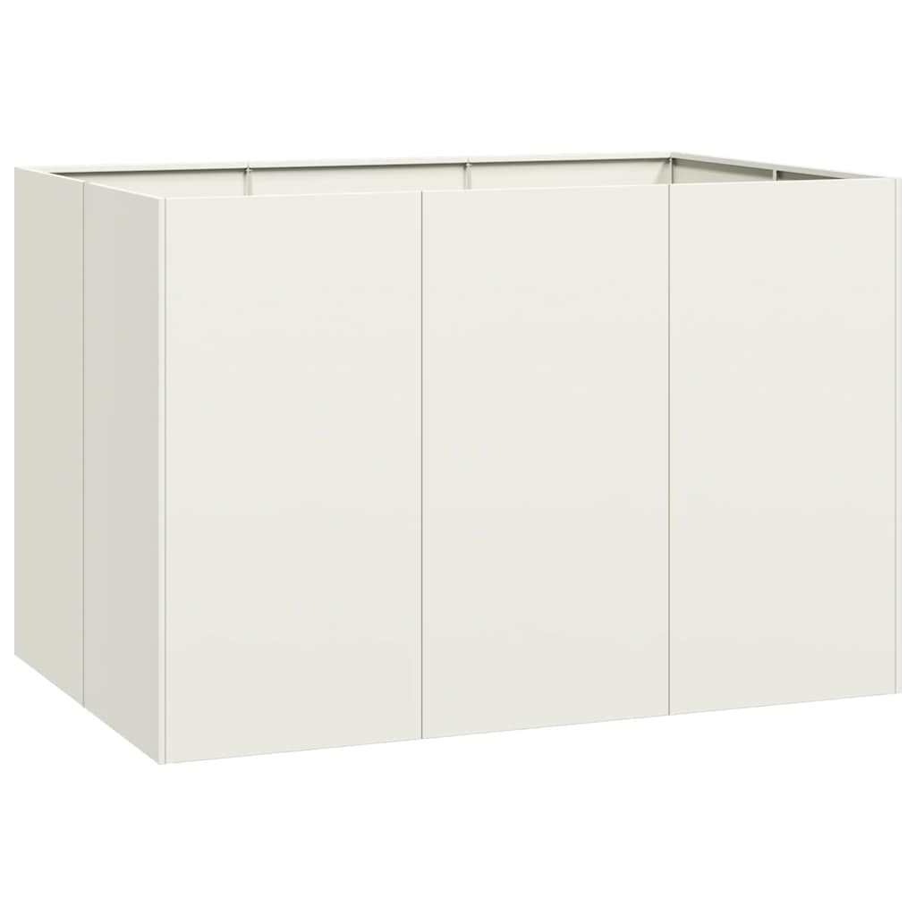 White Pot 120X80X80 Cm Steel