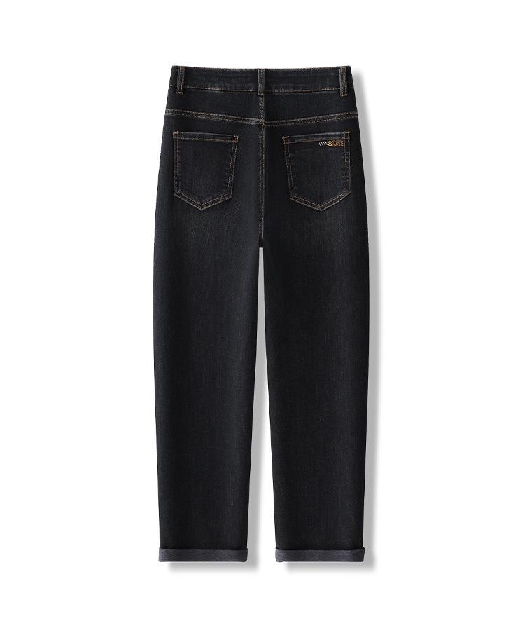 Spring High Waist Slimming Harem Jeans for Women - Petite Casual Denim