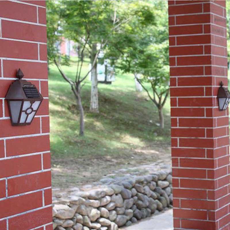 Solar Lights for Wall Porch Garden Fence Powered Outdoor Patio Deck Yard Light Sensor Auto On/Off
