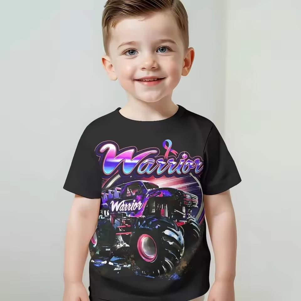 3D-tryck Tecknad Lastbil Monster Jam Babykläder 5 Till 14 År Manliga Utomhuskläder Barn Pojke Flicka Barn T-shirt Topp