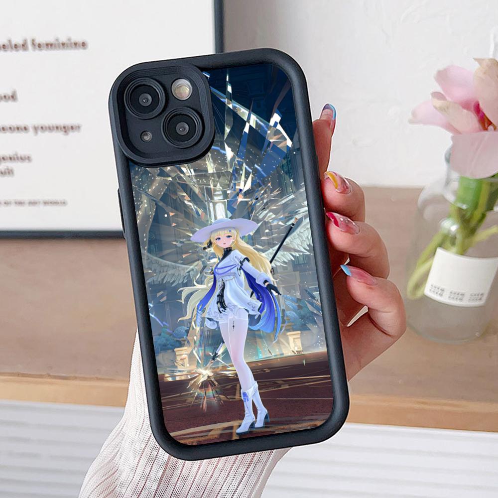 Wuthering Waves Phoebe Phone Case for iPhone 17 16 15 14 13 12 11 Air Pro Max Plus Thicken TPU Colorful Cover Smartphone Pretty