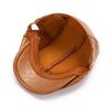 Forward Hat Men And Women Autumn And Winter Personality Retro Pu Cap Old Man Leather Hat Beret Newsboy Painter Peaked Cap