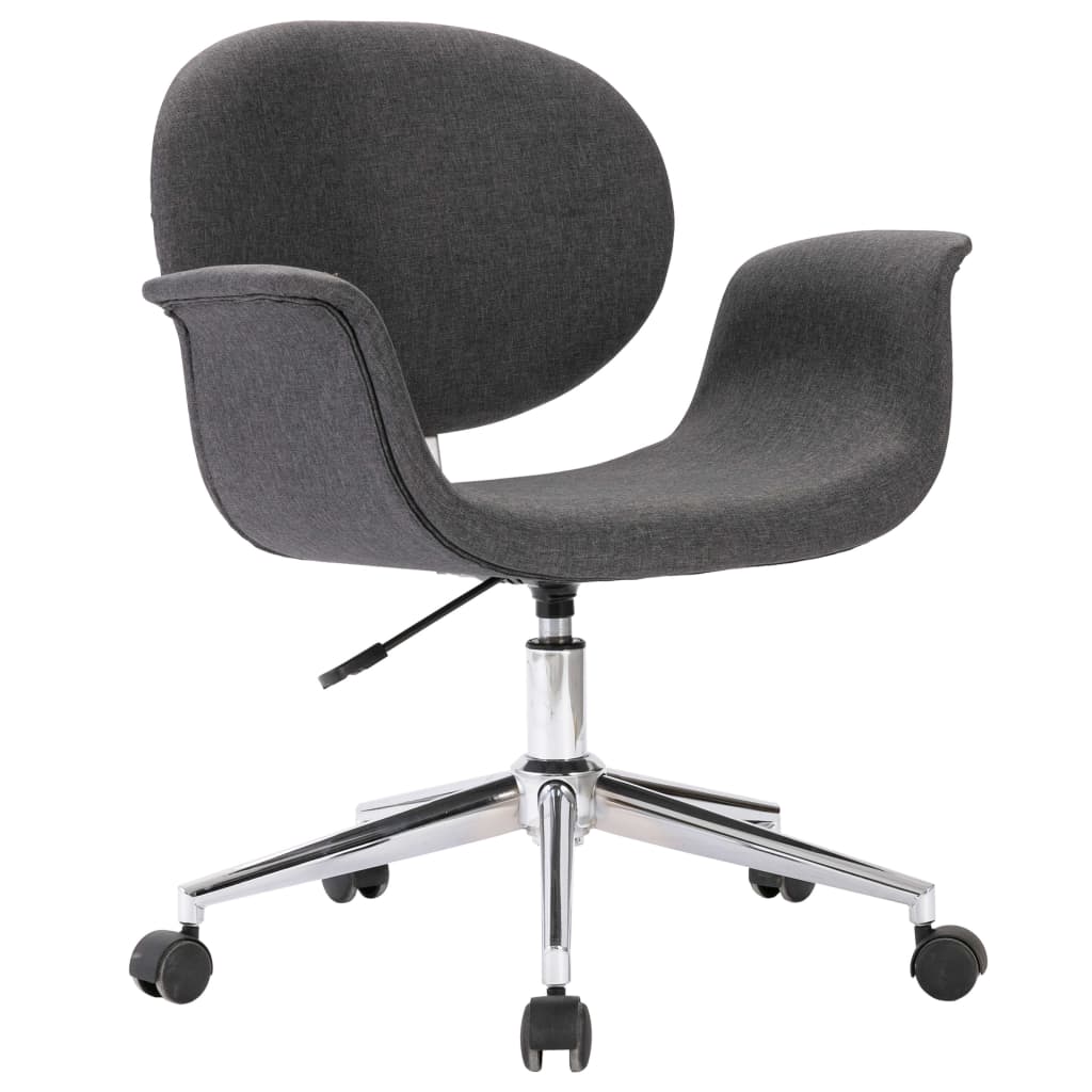 Dining Room Chair Swivel Grey Fabric
