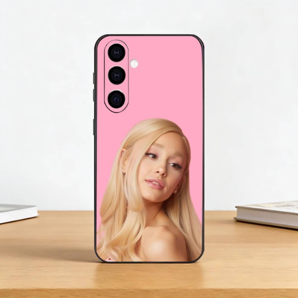 Ariana G-Grande Singer Phone Case For Samsung Galaxy A73,A72,A71,A70,A53,A52,A51,Others Soft Black Cover