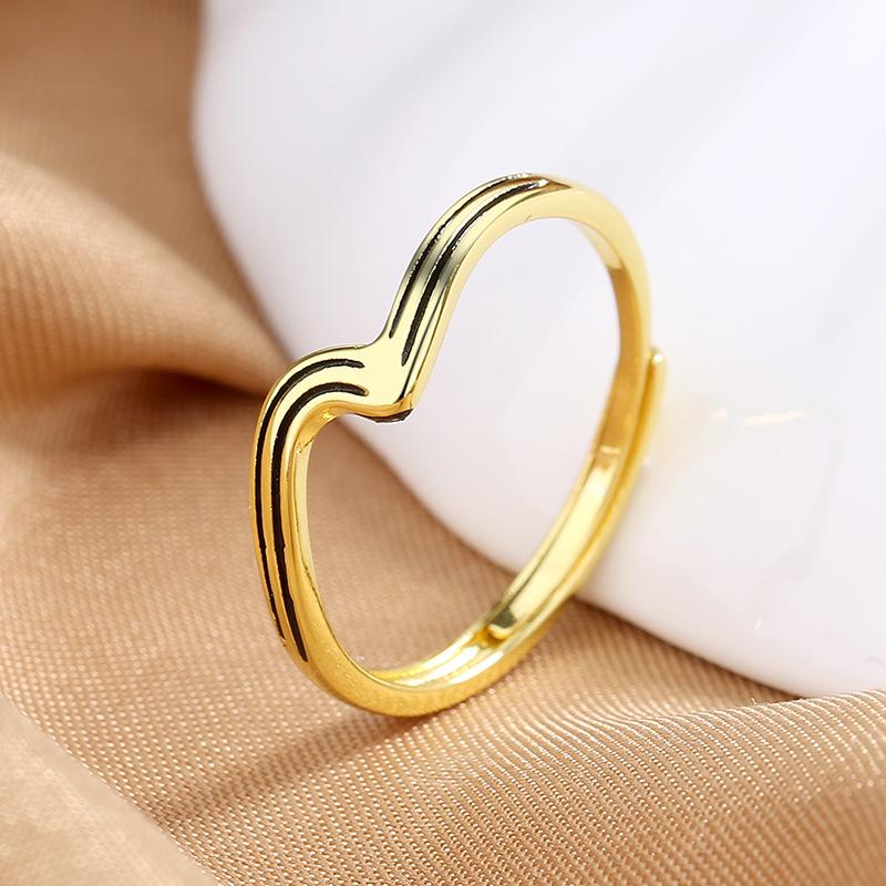 925 Sterling Silver Ring Open Adjustable Silver/Gold for Women Exquisite Student Girlfriend Jewelry Accessories Wedding Party