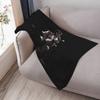 KLASSISCH WEISS SCHWARZ EVA QUEEN Wohndecke Gemütliche Wohndecke für Bett Sofa Stuhl