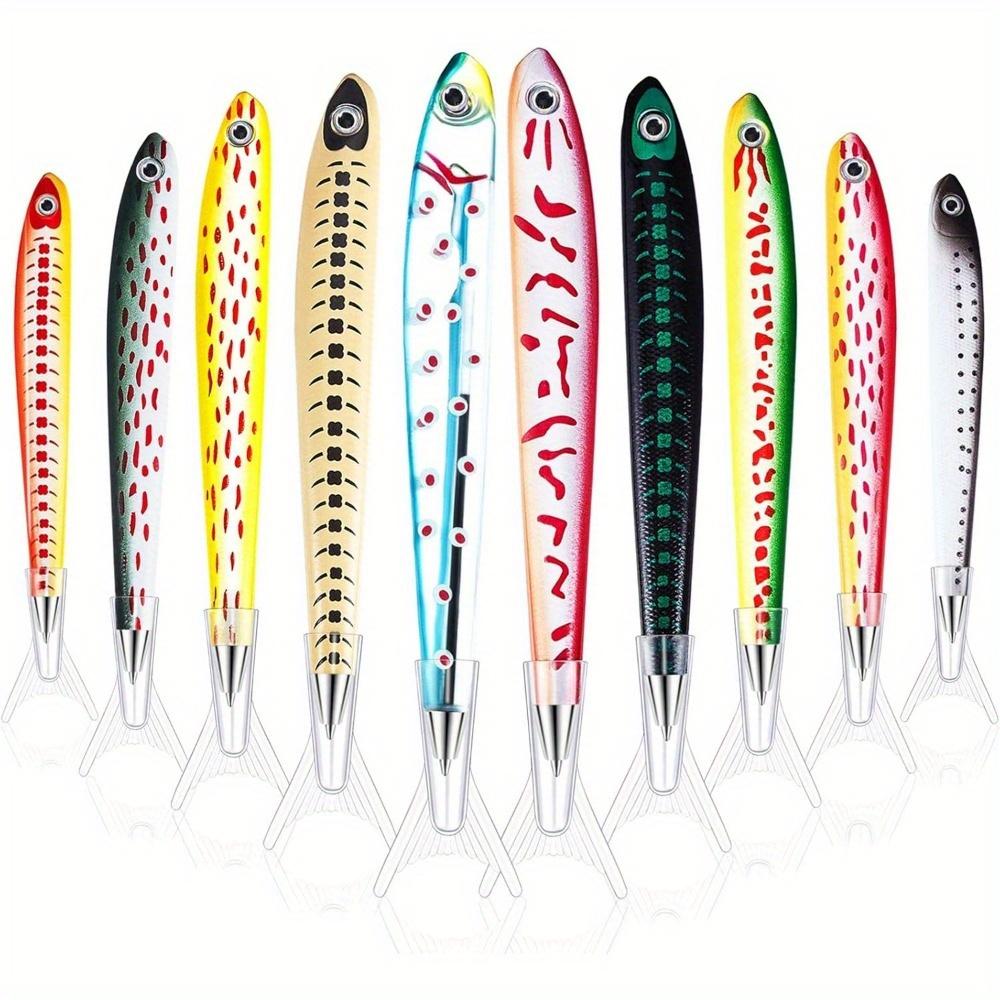 5pcs/lot Creative Fish Shape Ballpoint Pen Ocean Signature Pen For Writing Stationery Office School Supplies