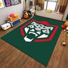 Stylized Red and Gray Tiger Logo Suitable As a Non-slip Mat for the Living Room or Bedroom Sofa