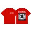 Rock Band Bad Omens Merch Tshirts Men Women High Street Fashion Trend Short Sleeve T Shirt Summer Casual Loose Cotton Tshirt
