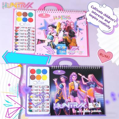 NIEUW Kpop Demon Hunters Kleurboek - Teken- en Schilderboek & Anime Cartoon Lijntekeningen, Schetsboek voor Kinderen | Feestdagen Cadeau voor Kinderen