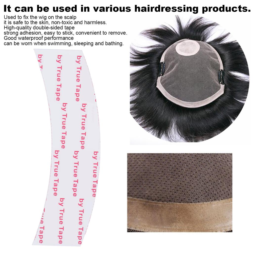 36 Stück Lace Wig Doppelseitiges Klebeband Wasserdicht Stark Haftend für Friseur Toupet Haarteil