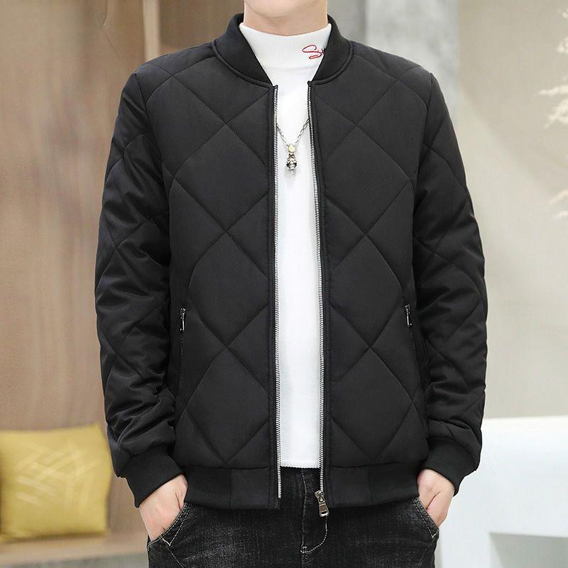 Thickened Men's Coat with Korean Fashionable Loose Fit for Winter Plus Size Outwear