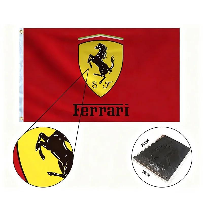 90x150cm Racing Motorcycles Car Printed Racing Sport Banner Flag For F-Ferrari Teams SJ Scuderia Ferrari LaFerrari Daytona F80 HS5