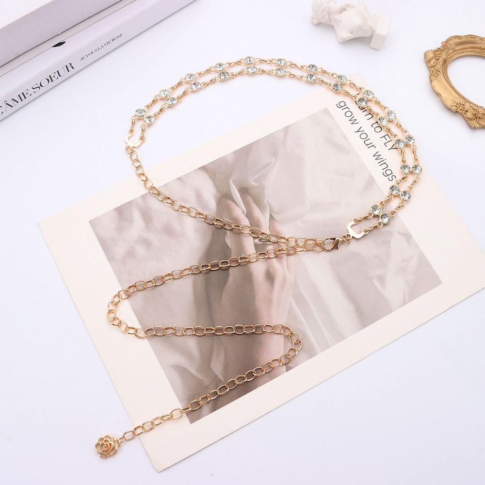 Crystal Chain Belt for Women Rhinestone Gift Gift Wedding Bridal Belt