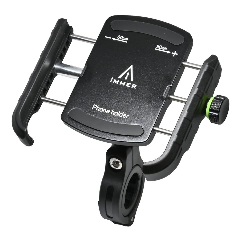 LEAD KS-257A iMMER IMAR Series Smartphone Holder for Motorcycles, Black, Width 2.4 - 3.5 Inches (60 - 90 Mm)
