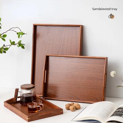 Rechteckige Holzschalen Bambus-Teeschale Obst-Snack Kaffee Frühstück Serviertabletts Speiseteller Platte Küche