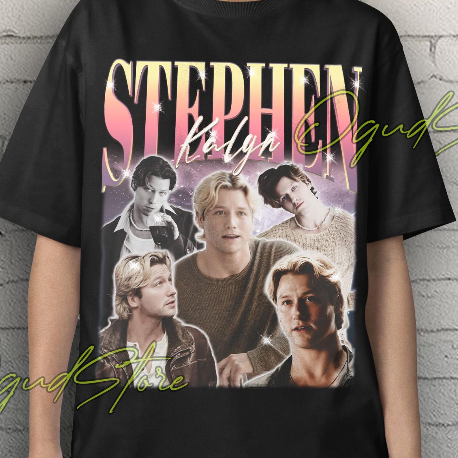 Stephen Kalyn Collage T-Shirt, Stephen Kalyn Retro Tee, Stephen Kalyn Dean Apparel Film Shirt, Stephen Kalyn Sweatshirt, Dean Shirt L