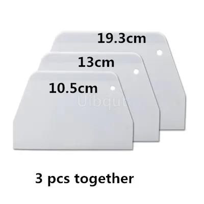 White Board Plastic Pastry Cutter Pizza Dough Scraper Cake Spatulas Tools Fondant Sugarcraft Trapezoid Bread Baker Butter Knife