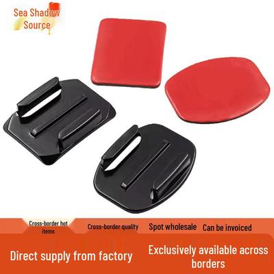 Curved & Flat Base Mounts for Action Cameras - Helmet Accessories with 3M Adhesive