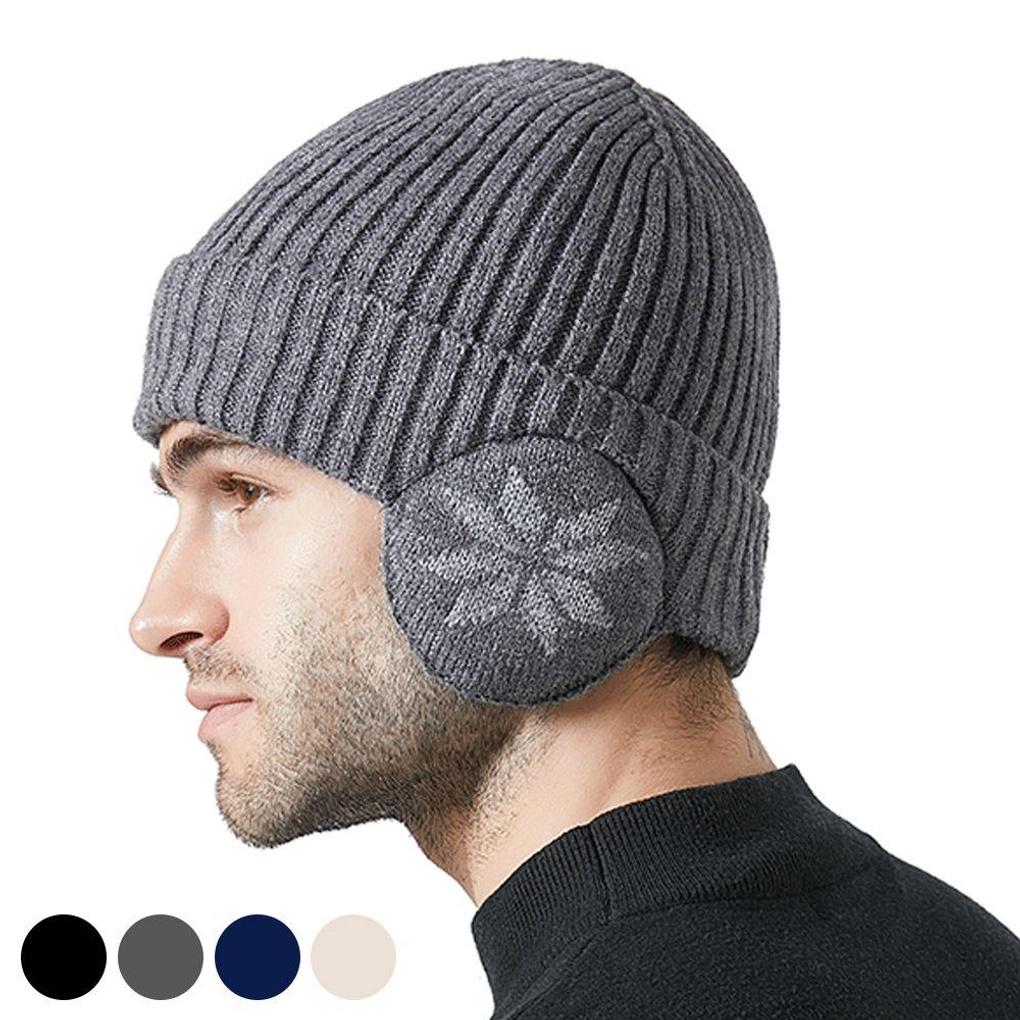 Women's Winter Daily Fleece Earmuff Integrated Beanie Hat