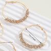 Fashion Jewelry Colorful Large Hoop Earrings Round Exaggerated Zircon Earrings Crystal Jewelry Studded Earrings Party