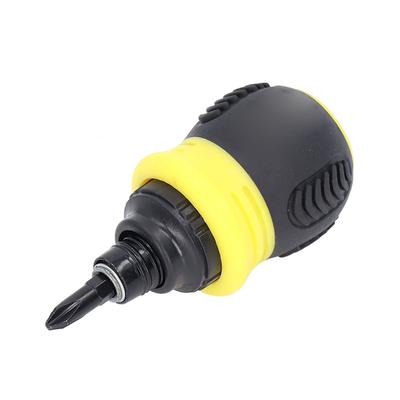 Ratchet Screwdriver Mini Magnetic Cross Head Slotted 2 In 1 Chrome Vanadium Steel Hardware