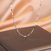 Simple Personalized Melon Seed Chain Women'S Short Collarbone Chain Melon Seed Bare Chain Single Chain High-End Versatile Chain
