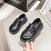 2024 New Girls Leather Shoes Kids Fashion Versatile Soft Breatheable Solid Color UK Uniform School Shoes Children Loafers Cute