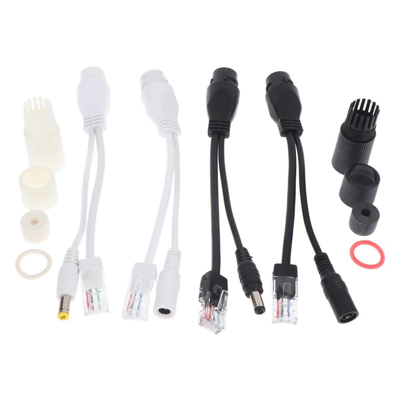 Poe Cable Passive Power Over Ethernet Adapter Cable Poe Splitter Injector Power Supply Module 12-48V For Ip Camera Cable