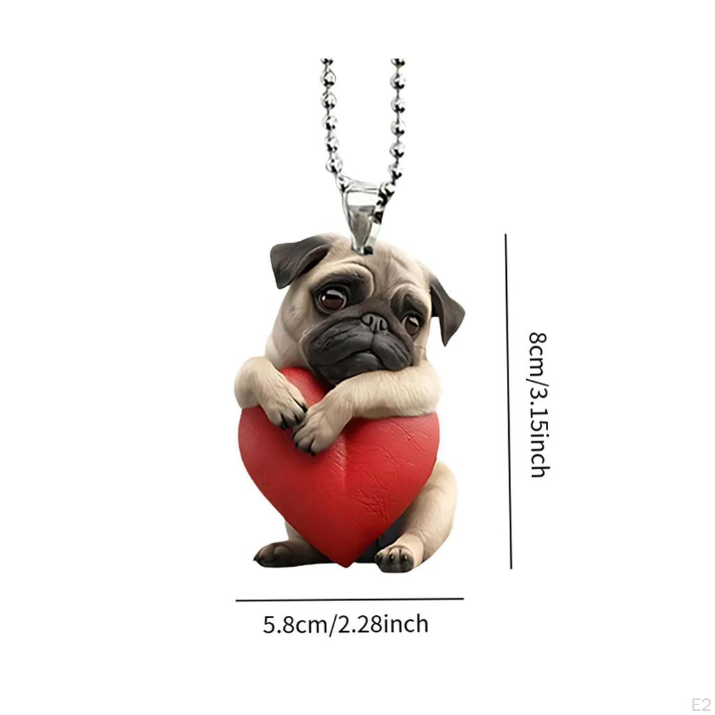 Hunde-Schlüsselanhänger Anhänger zum Aufhängen Auto-Schlüsselanhänger Niedlich Tragbar Vielseitig Schlüsselanhängerhalter für