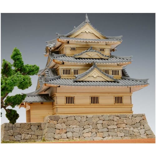 Woody Joe 1/150 Uwajima Castle Wooden Model Assembly Kit