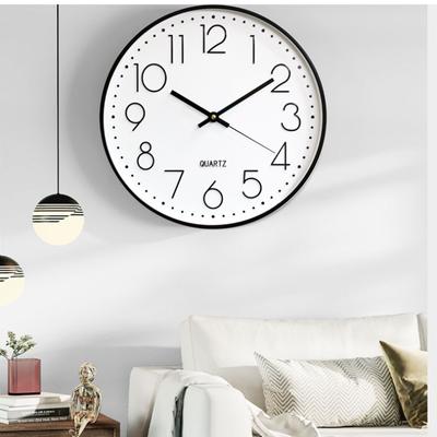 Modern Decor Clock Non Ticking Wall Clock Silent Round Wall Clock Quartz Clocks for Office School Bedroom Living Room
