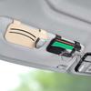 Leather Car Sunglasses Holder Expansion Space Sun Visor Storage Box Creativity Car Glasses Clip