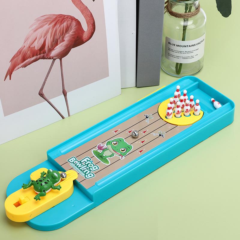 Mini Frog Bowling Marble Catapult Educational Toy for Kids