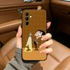 Cute Funny Mr B-Bean-es Black Soft Silicone Phone Case for Samsung Galaxy A73, A71, A72, A70, A53, A52, A51