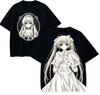 Yosuga no Sora Sora Kasugano Zwei Seiten Druck Lolita Anime Ästhetik T-Shirt Unisex Oversized Y2K Streetwear Baumwolle Grafik T-Shirt