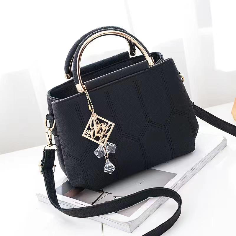 Bolsa Transversal Bordada da Moda: Bolsa de Ombro Elegante e Simples