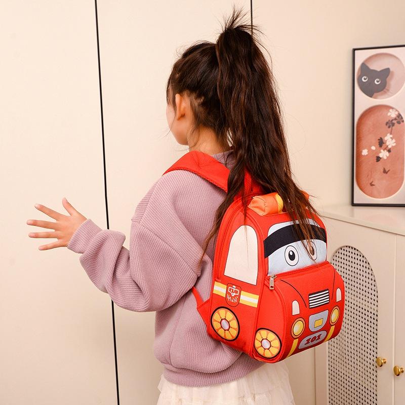 Schulrucksäcke für Mädchen Baby-Rucksäcke Kindergarten-Schultasche Cartoon-Auto Kleinkind Kinderrucksack für die 1. Klasse