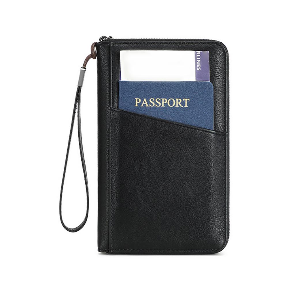 Portable Family Passport Holder Portable & Waterproof Travel Passport Holder Bag for Cards Boarding Pass Money